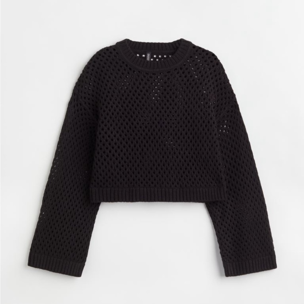 H&M Black Hole Knit Sweater